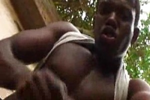 Black Madness. Ebony muscle man fucks latin ass.